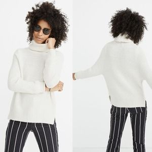 Madewell Varick Ivory Wool Alpaca Blend Turtleneck Pullover Sweater Size S